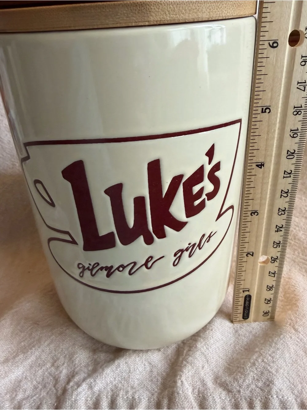 NWT~ Luke's Gilmore Girls Ceramic Canister with sealing lid
